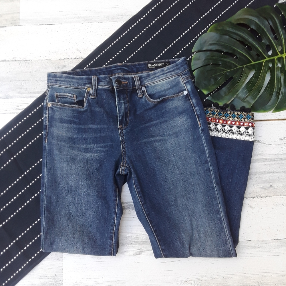 Blank NYC Dark Blue Flare Jeans